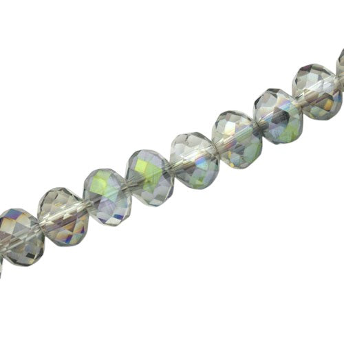 10 X 8 MM CRYSTAL RONDELLE BEADS RAINBOW - 72 PCS