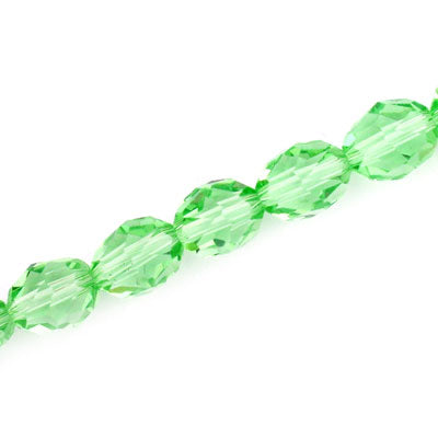 10 X 8 MM OVAL LIGHT GREEN - 72 PCS