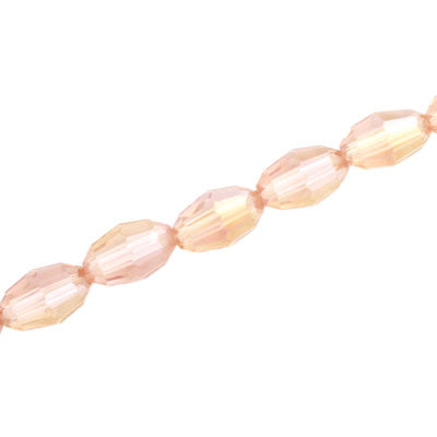 10 X 8 MM OVAL PEACH AB - 72 PCS