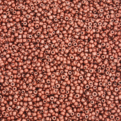 #11/0 SEED BEADS - APPROX 100G - METALLIC COPPER