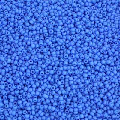 #11/0 SEED BEADS - APPROX 100G - OPAQUE BRIGHT AQUA