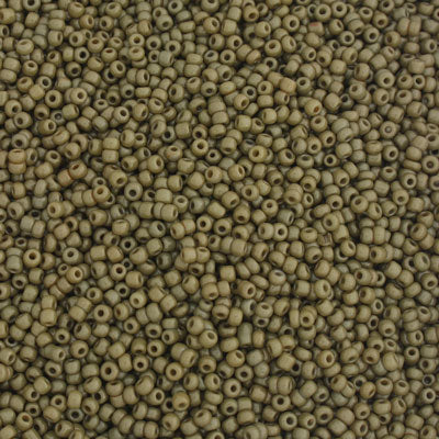 #11/0 SEED BEADS - APPROX 100G - OPAQUE TORTILLA