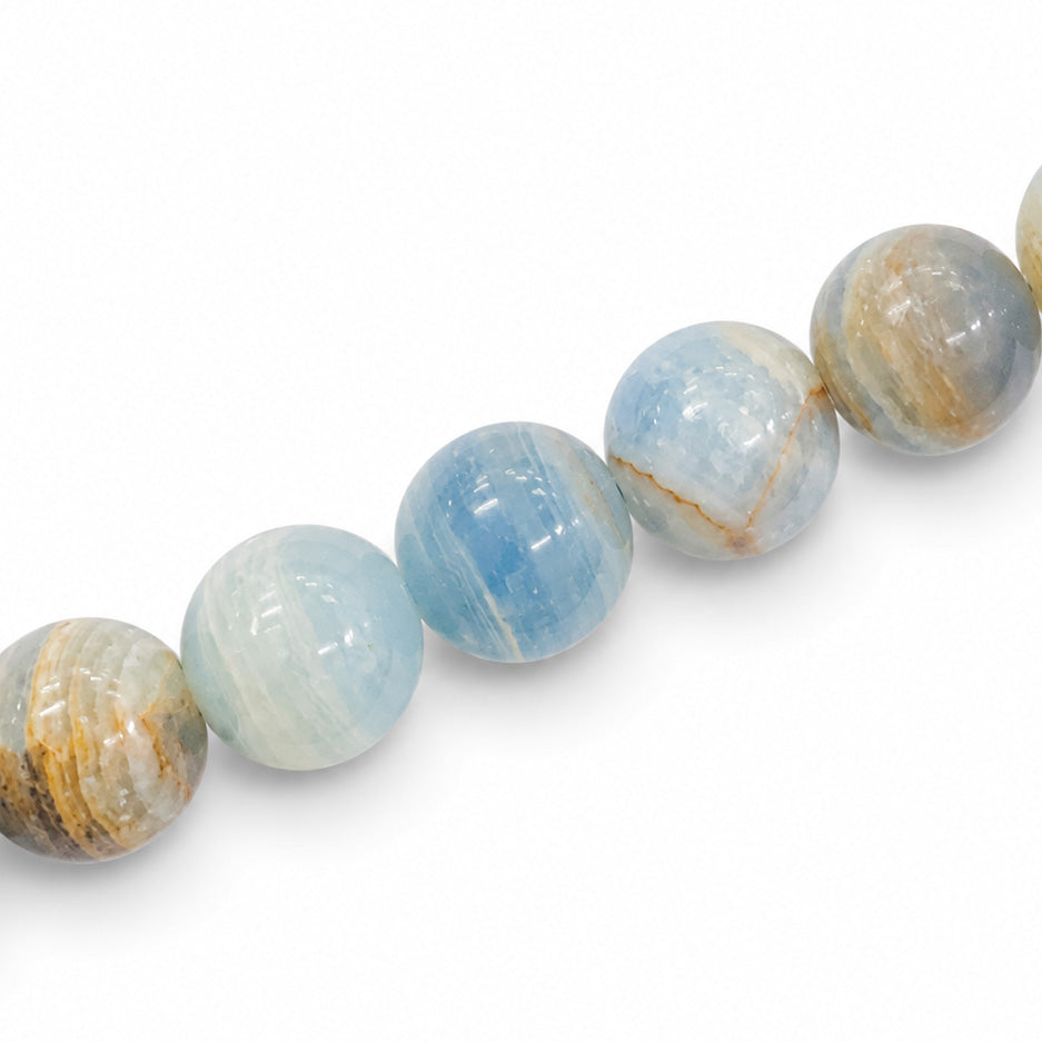 Blue Calcite 12mm Round - Approx 33pcs