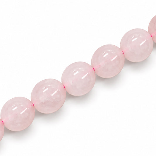 Rose Quartz 12mm Round -Approx 33 PCS