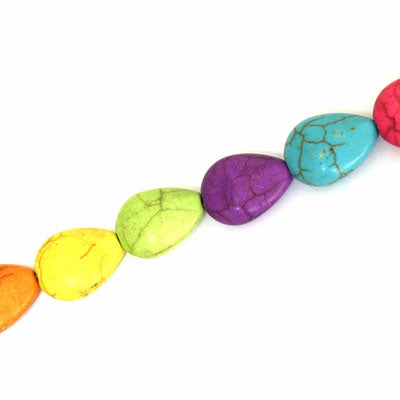 MAGNESITE 15 MM TEARDROP - APPROX - 25 PCS