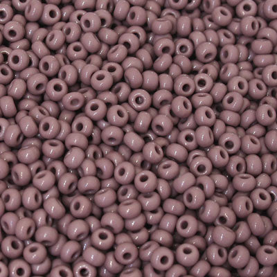 #8/0 ROCAILLES - APPROX 40G - OPAQUE PLUM