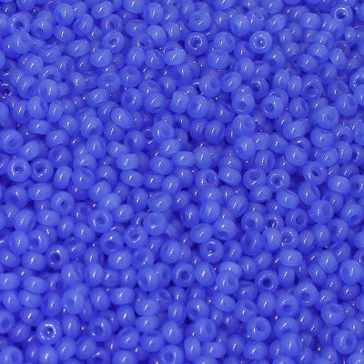 #8/0 ROCAILLES  - APPROX 40G - ALABASTER BLUE