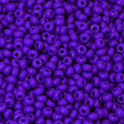 #6/0 ROCAILLES - APPROX 40G - OPAQUE INDIGO BLUE