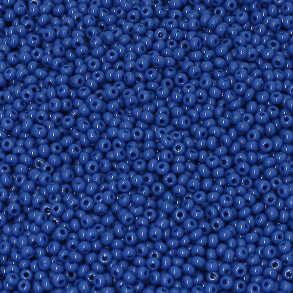 #11/0 ROCAILLES  - APPROX 40G - OPAQUE BLUE