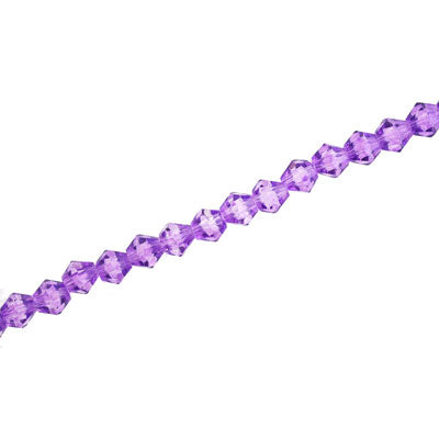 3MM CRYSTAL BI-CONE STRANDS - APPROX 100/PCS - PURPLE