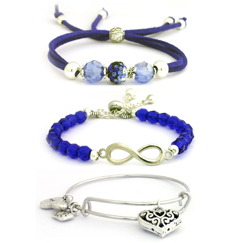 3 BRACELET SET KIT - BLUE