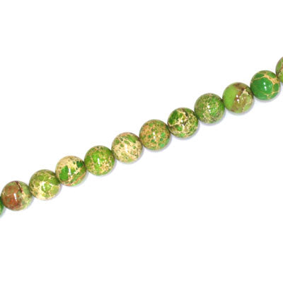 IMPERIAL JASPER BEADS DYED 4MM GREEN - 94 PCS