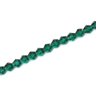 4MM CRYSTAL BI-CONE STRANDS - APPROX 98/PCS - TEAL