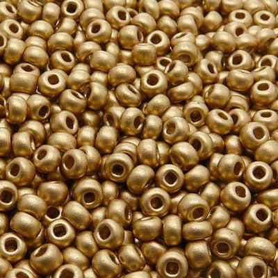 #6/0 ROCAILLES - APPROX 40G - ANTIQUE GOLD