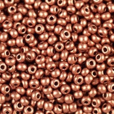 #6/0 ROCAILLES - APPROX 40G - METALLIC COPPER
