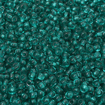 #9/0 ROCAILLES  - APPROX 40G - TRANSPARENT TEAL