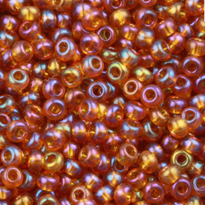 #6/0 ROCAILLES - APPROX 40G - TRANSPARENT TOPAZ AB