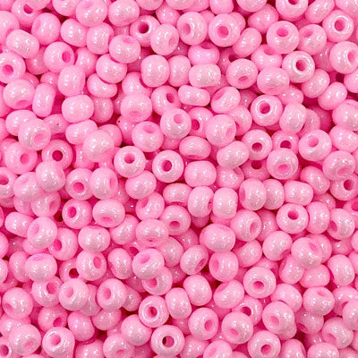#6/0 ROCAILLES - APPROX 40G - PEARL BABY PINK