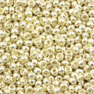 #6/0 ROCAILLES - APPROX 40G - SILVER METALLIC