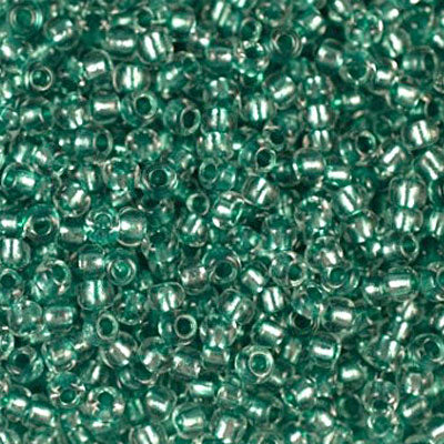 #6/0 ROCAILLES - APPROX 40G - INSIDE COLOUR TEAL