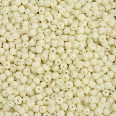 #6/0 SEED BEADS - APPROX 100G - CREAM