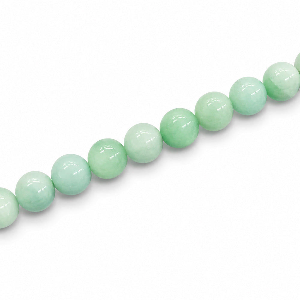 Green Angelite 6mm Round - Approx 65pcs
