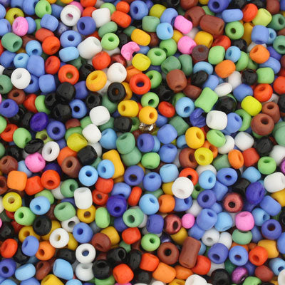 #6/0 SEED BEADS - APPROX 100G - MIX COLOURS