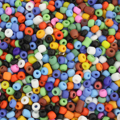 #6/0 SEED BEADS - APPROX 100G - MIX COLOURS