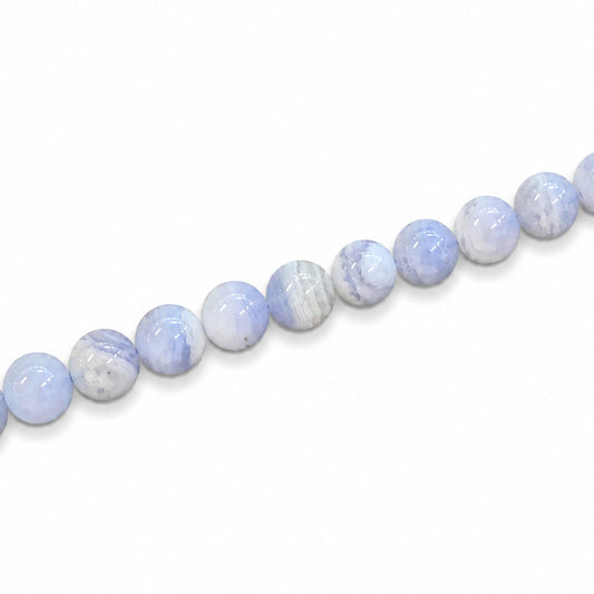 Blue Lace Agate 6mm Round - Approx 68pcs