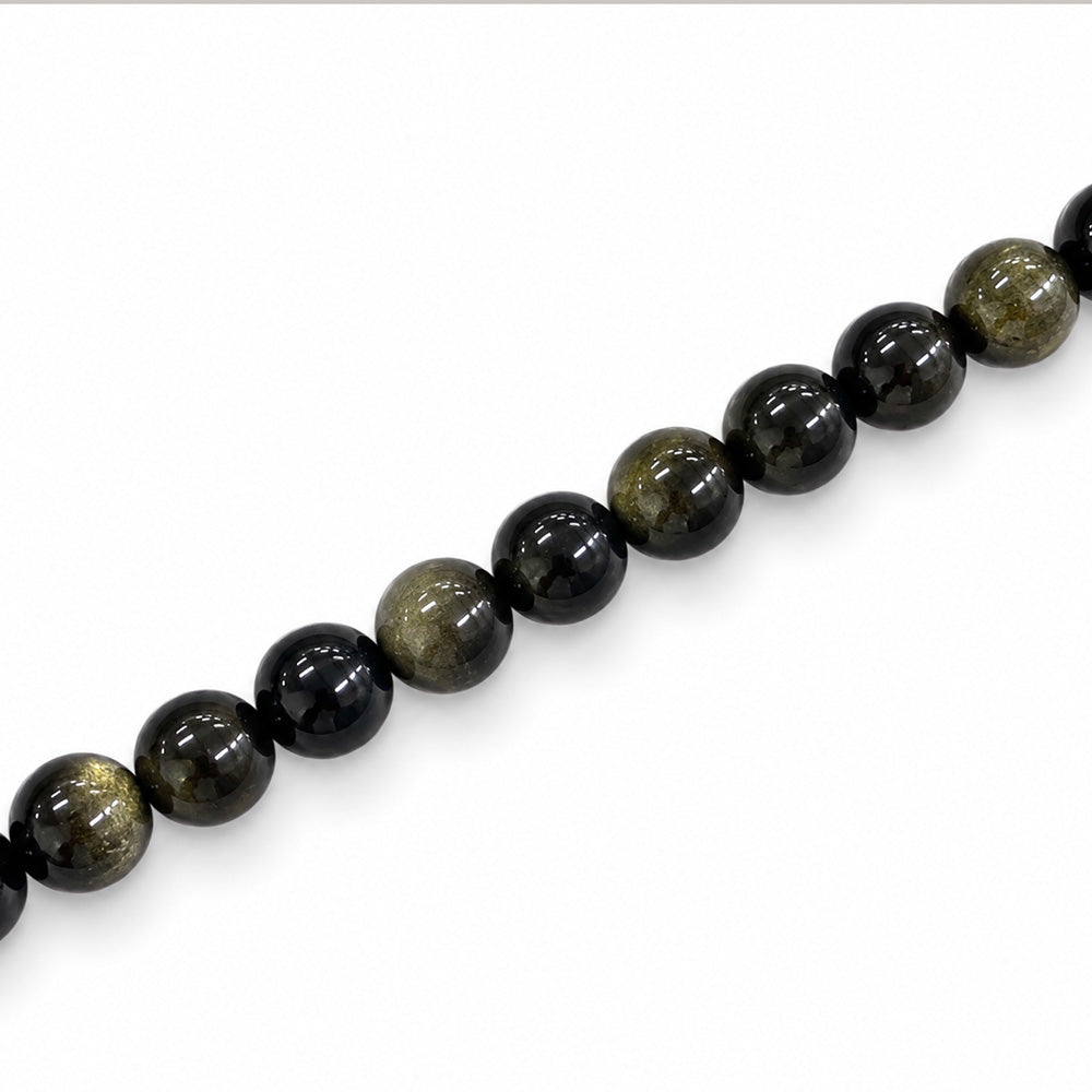 Gold Obsidian 6mm Round - Appox 65pcs
