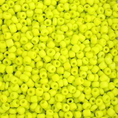 #6/0 SEED BEADS - APPROX 100G - OPAQUE BRIGHT YELLOW