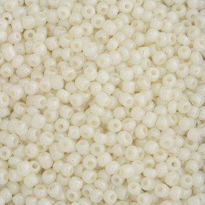 #6/0 SEED BEADS - APPROX 100G - PEARL CREAM