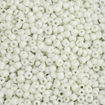 #6/0 SEED BEADS - APPROX 100G - PEARL WHITE