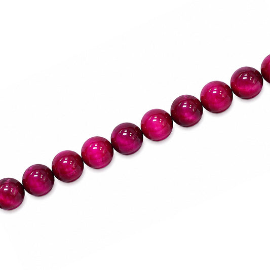 Pink Tiger Eye 6mm Round - Approx 62pcs