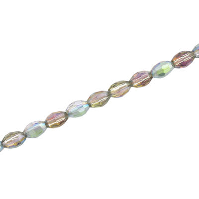 6 X 4 MM OVAL RAINBOW - 72 PCS