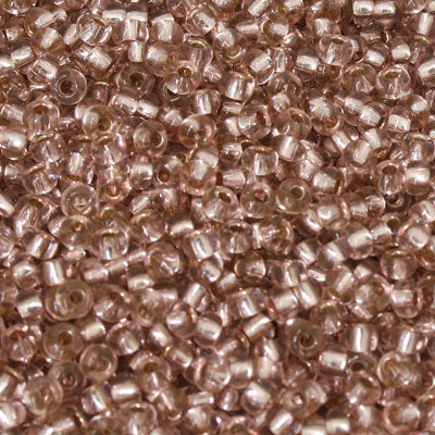 #8/0 ROCAILLES - APPROX 40G - SILVER LINED CHAMPAGNE