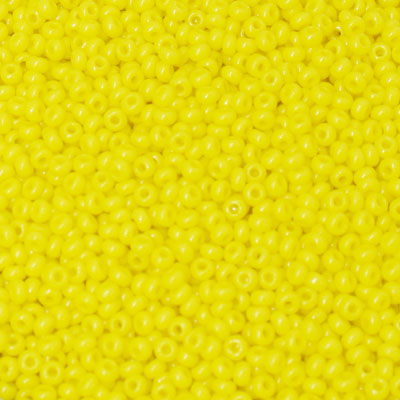 #9/0 ROCAILLES - APPROX 40G - OPAQUE YELLOW