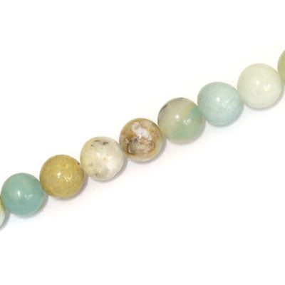 AMAZONITE 8 MM ROUND - APPROX - 50 PCS
