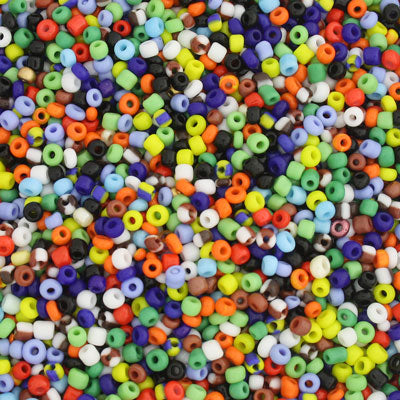 #8/0 SEED BEADS - APPROX 100G - MIX COLOURS