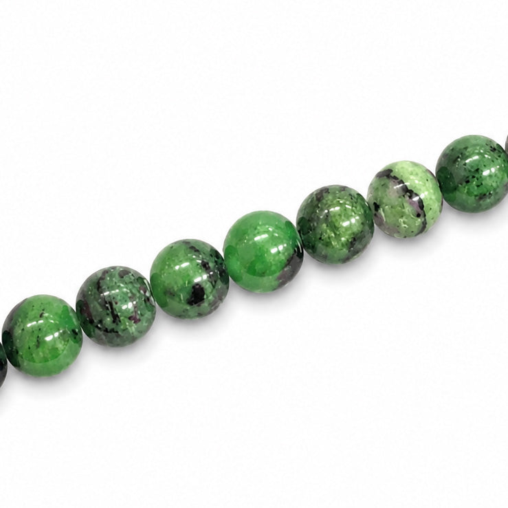 Ruby Zoisite 8mm Round - Approx 47pcs