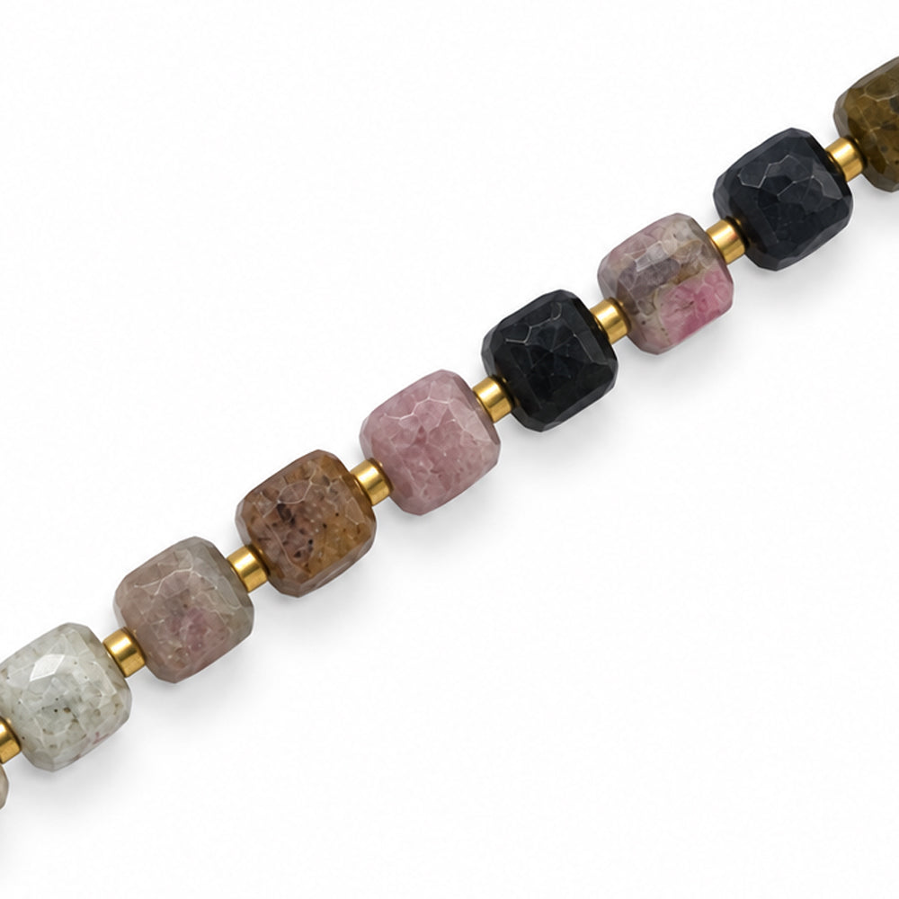 Tourmaline 8mm Cube - Approx 40pcs