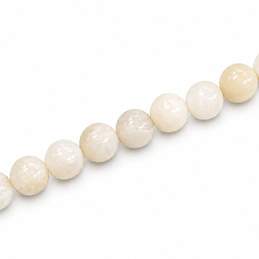 White Crazy Lace Agate 8mm Round - Approx 45pcs