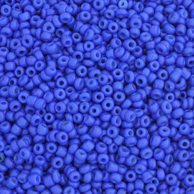 #8/0 SEED BEADS - APPROX 100G - OPAQUE BLUE