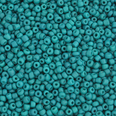 #8/0 SEED BEADS - APPROX 100G - OPAQUE DARK TEAL