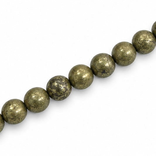 Pyrite 8mm Round - Appox 48pcs