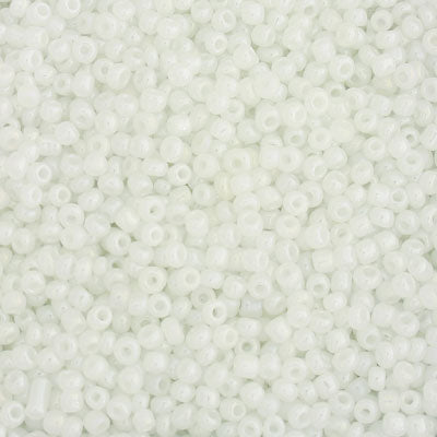 #8/0 SEED BEADS - APPROX 100G - WHITE PEARL