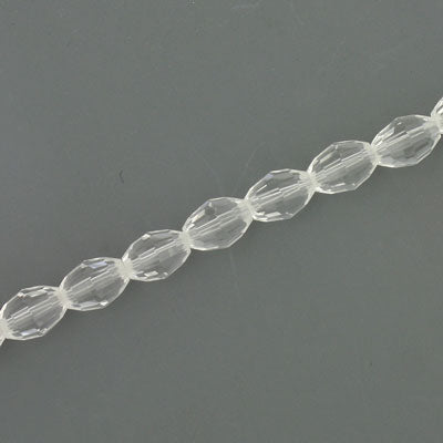 8 X 6 MM OVAL CLEAR - 72 PCS