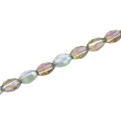 8 X 6 MM OVAL RAINBOW - 72 PCS