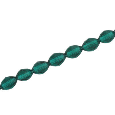 8 X 6 MM OVAL TEAL - 72 PCS