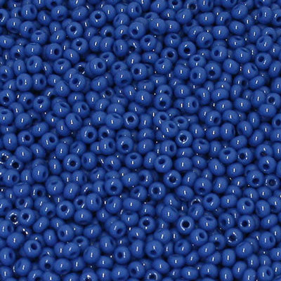 #9/0 ROCAILLES  - APPROX 40G - OPAQUE BLUE